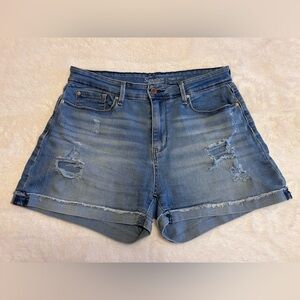 Signature by Levi Strauss Light Blue High Waisted Denim Shorts